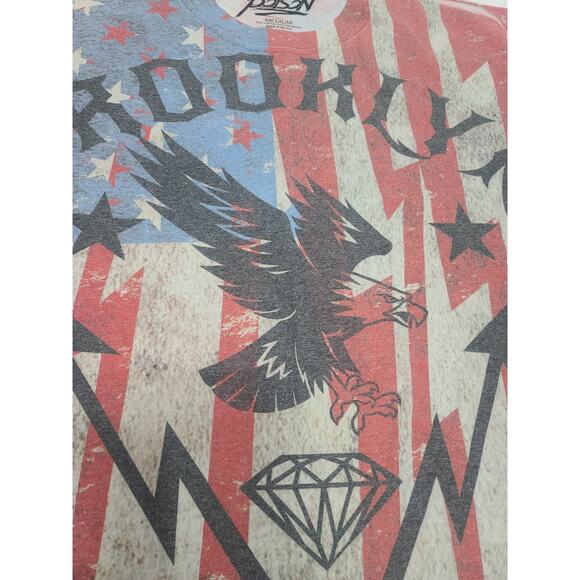 Popular Poison Graphic t-shirt American Flag Eagle women's medium - Picture 5 of 6